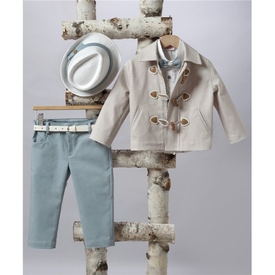 2501-1 Καπαρτίνα παντελόνι, βαμβακερό πουκάμισο και καπαρτίνα μπουφάν