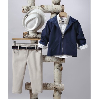 2503-1 Καπαρτίνα παντελόνι, βαμβακερό πουκάμισο και καπαρτίνα ντουμπλ φας μπουφάν